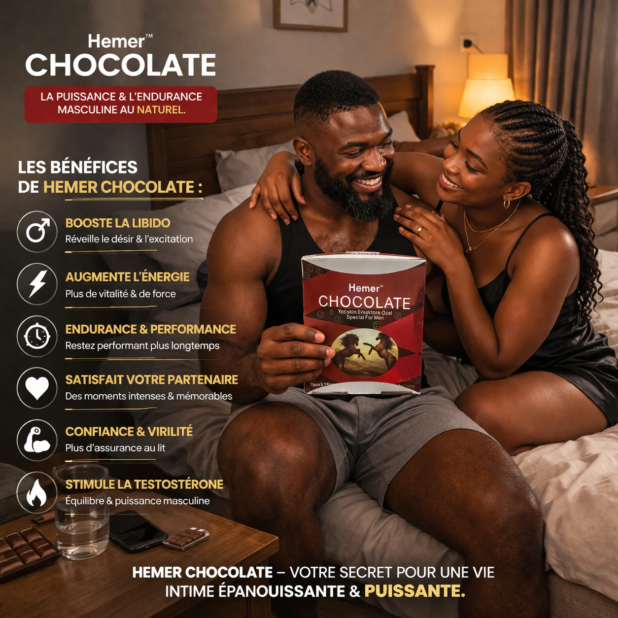 Chocolat boost pour homme